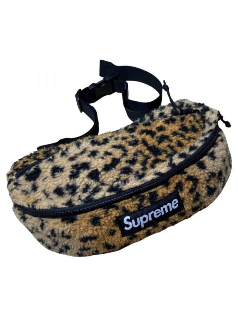 Leopard Fleece Waist Bag