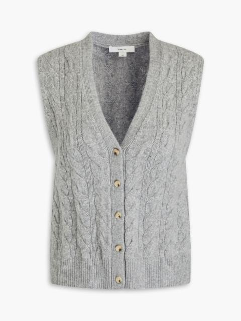 Other Designers Cable-knit wool-blend vest