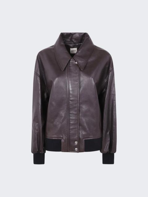 KHAITE Shelman Jacket Dark Brown