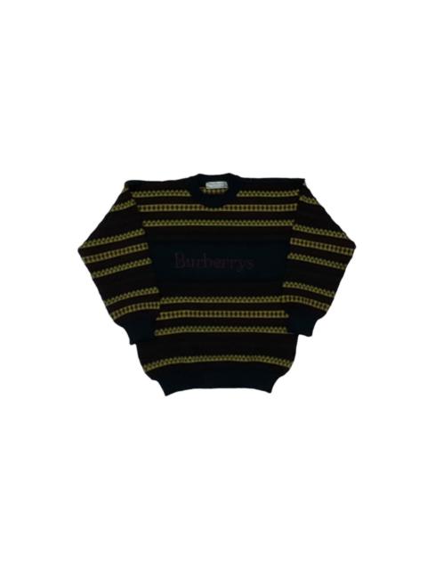 Vintage Burberrys embroidered knit sweater