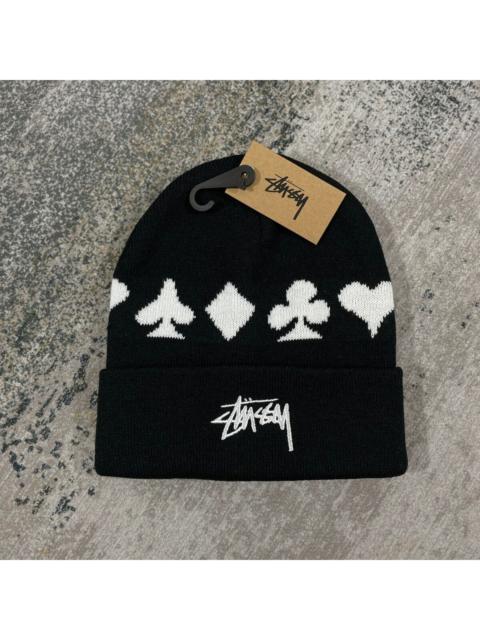 Stüssy STUSSY LOGO BEANIE CARD - BLACK