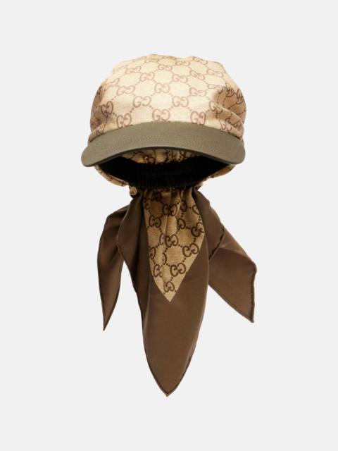 GUCCI GG silk twill baseball cap
