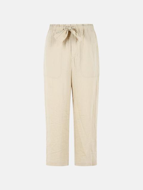 Isabel Marant Étoile 'BILNA' BEIGE COTTON BLEND PANTS