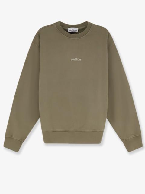 Stone Island Stone Island Organic Cotton Sweatshirt Green Men