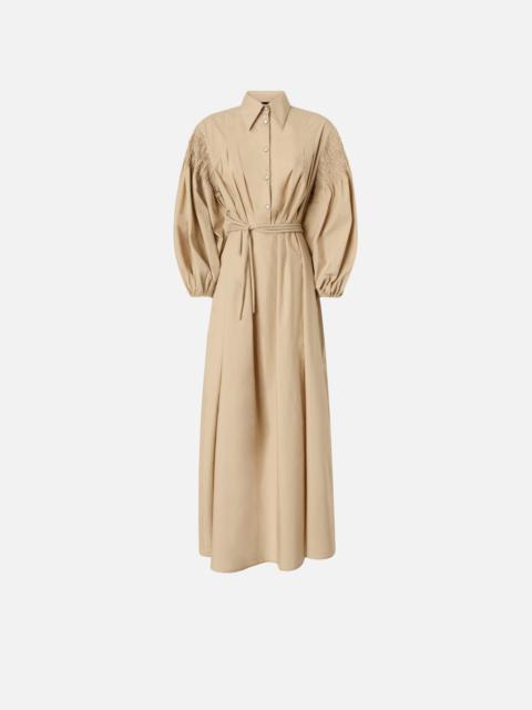 PINKO LONG SHIRT DRESS IN COTTON WITH BELT