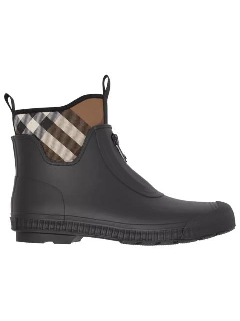 Burberry Burberry Flinton Rain Boots Black Brown Rubber (Men's)