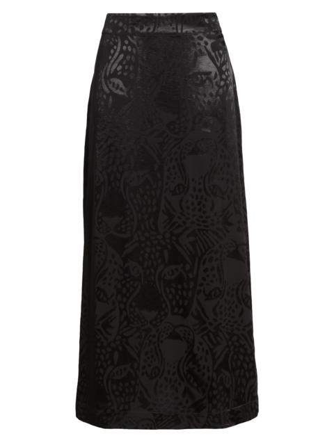 FARM RIO FARM Rio Midnight Leopards Jacquard Maxi Skirt in Black at Nordstrom
