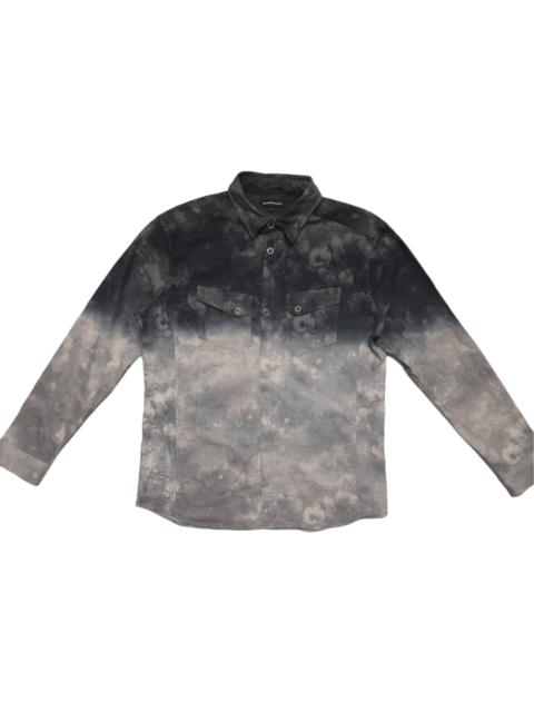 Other Designers Japanese Brand - Semantic Design Floral Abstract Paint Buffalo Shirt (D973)
