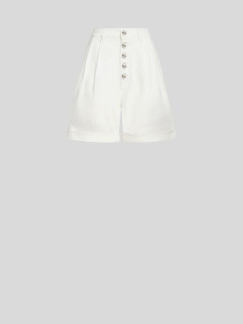 Etro COTTON BERMUDA SHORTS WITH BUTTONS