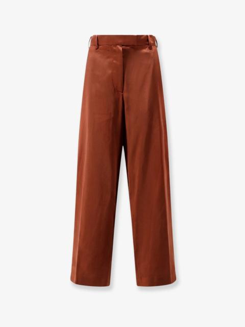 Dries Van Noten Dries Van Noten Viscose Blend Trousers Brown