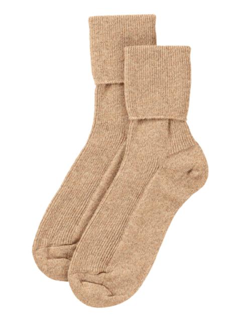 Johnstons of Elgin Women's Camel Cashmere Socks