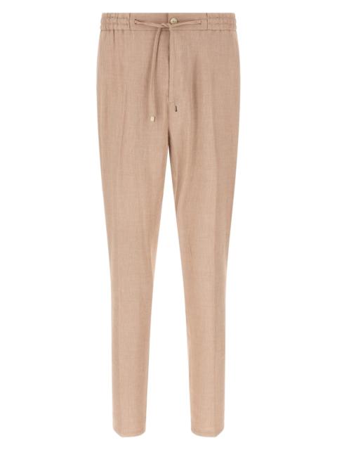 Etro Flamed linen joggers