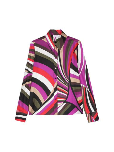 PUCCI Iride-print silk shirt
