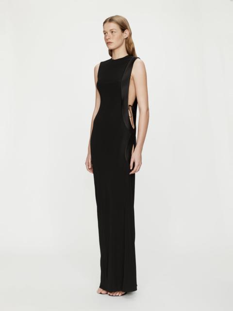 CHRISTOPHER ESBER Infinity Cutaway Satin Trimmed Dress