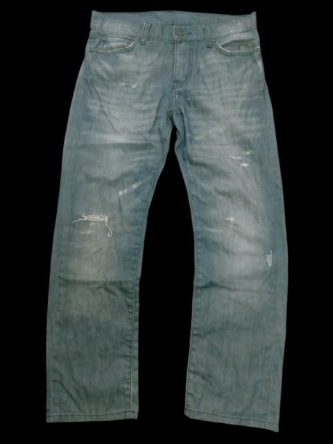 Other Designers 🔥 Vintage Y2K Uniqlo Washed Distressed Slim Fit Jeans