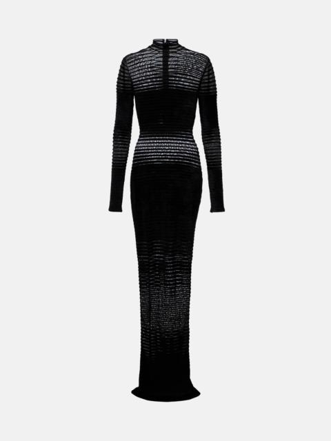 MUGLER Semi-sheer gown