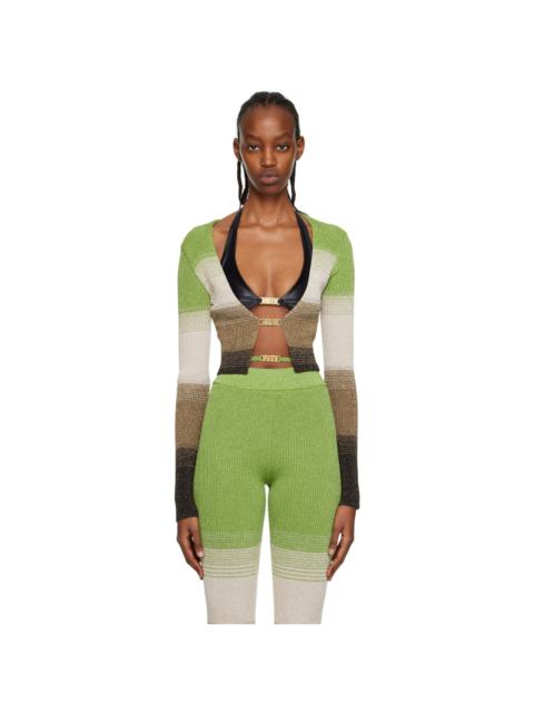 GCDS Green Degradé Cardigan