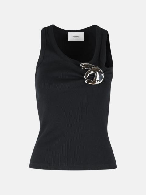 COPERNI 'EMOJI' BLACK COTTON TANK TOP