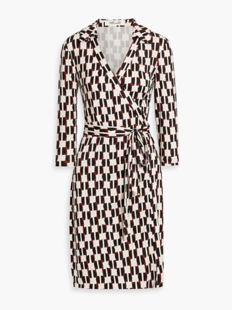 DIANE VON FURSTENBERG Jeanne printed silk-jersey mini wrap dress