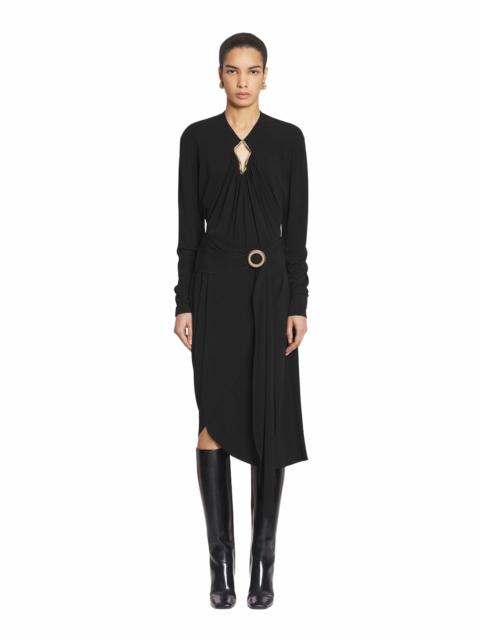 Lanvin Lanvin MÉLODIE WRAP SKIRT in Black at Nordstrom