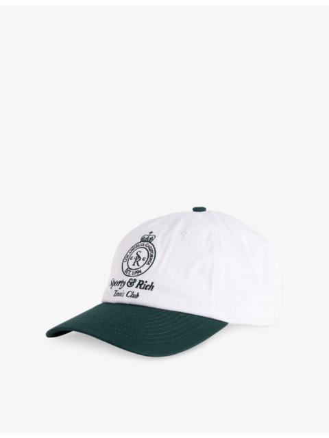 Sporty & Rich Tencrown Tennis Cotton Baseball Cap