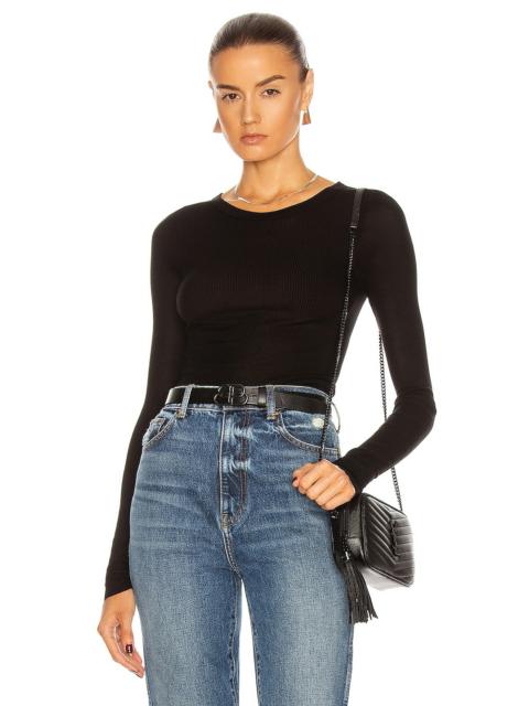 Enza Costa Rib Viscose-Blend Tee