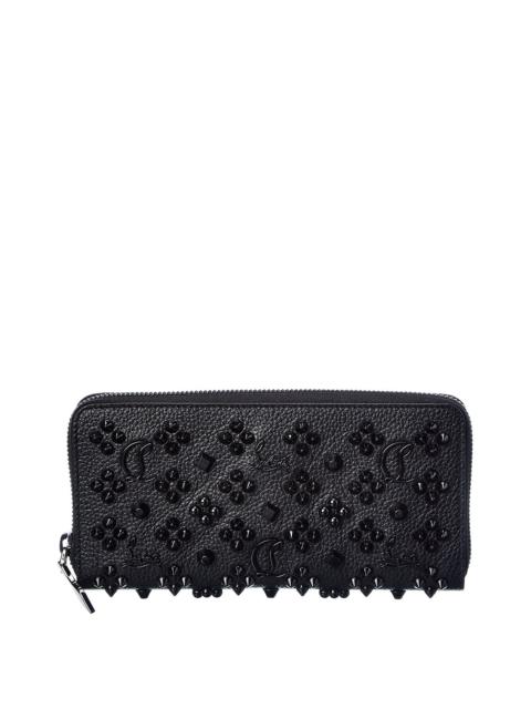 Christian Louboutin Christian Louboutin Panettone Studded Leather Zip Around Wallet