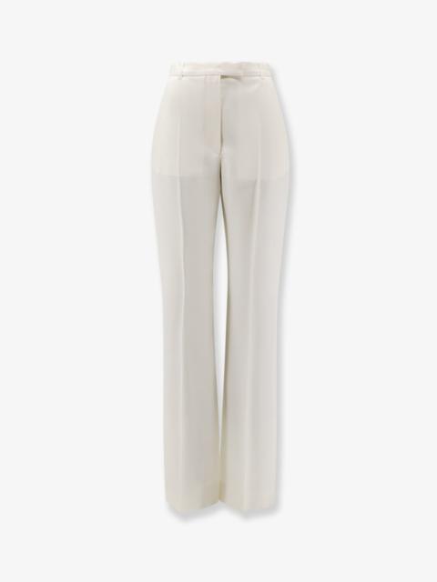 Alexander McQueen Alexander McQueen Wool Trousers White Women