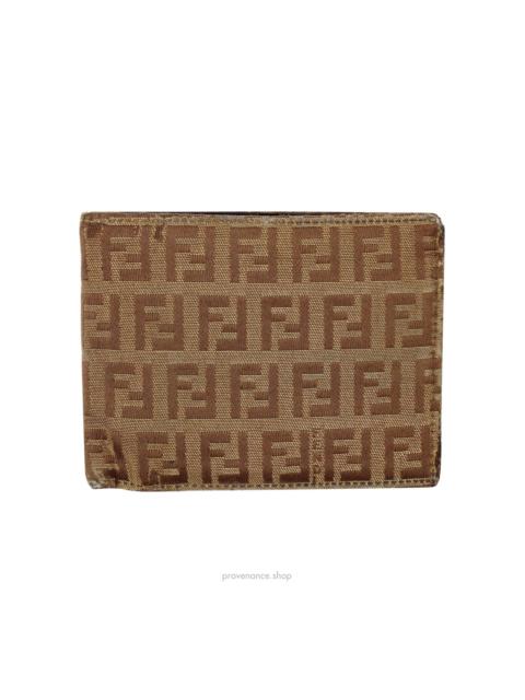 FENDI Fendi Bifold Wallet - Micro FF Zucca