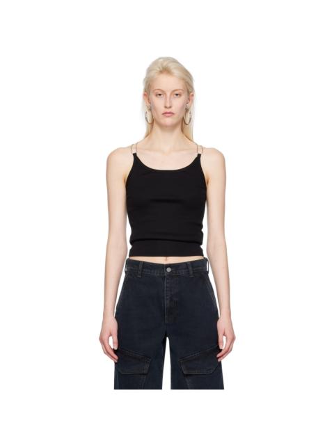 Dion Lee Black Wire Strap Tank Top