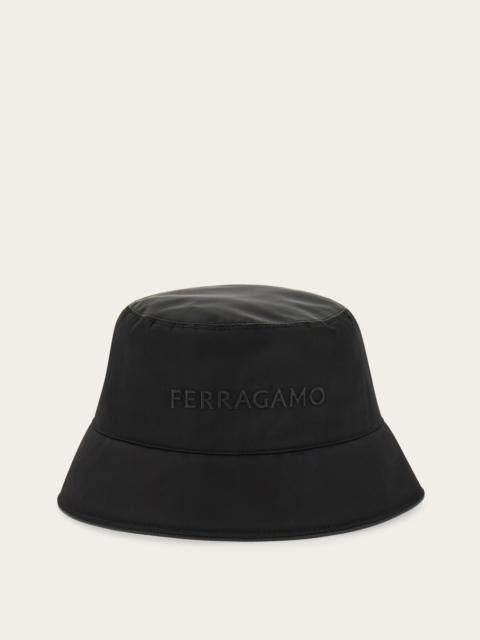Bucket hat with embroidered logo