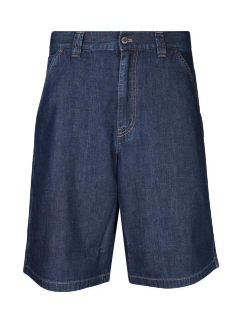 Denim Buttoned Shorts