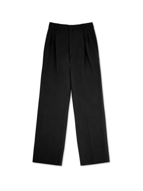 CASABLANCA Black Merino Wool Pleated Trouser
