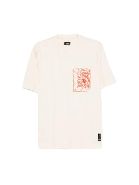 floral-print T-shirt