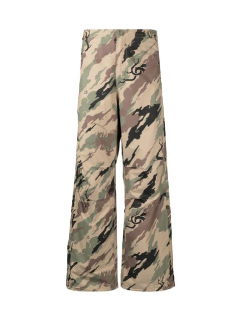 MAHARISHI BONSAI FOREST-PRINT TROUSERS