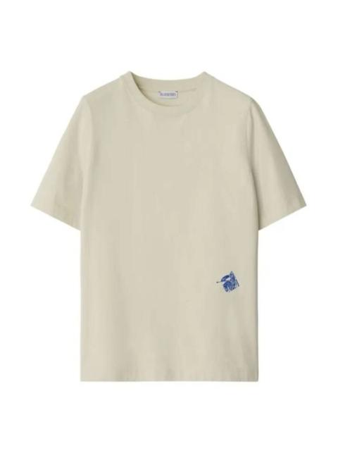 Burberry Burberry Equestrian Knight Print Cotton T-Shirt