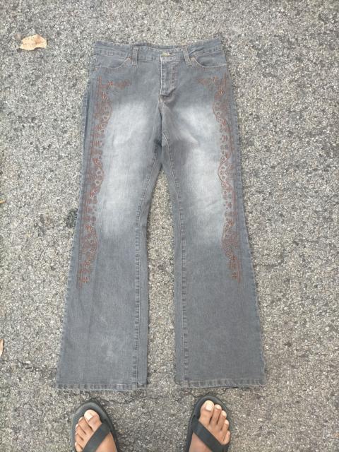 Other Designers Japanese Brand - Rare Advantage Embroidery Mudwash Flare Jeans