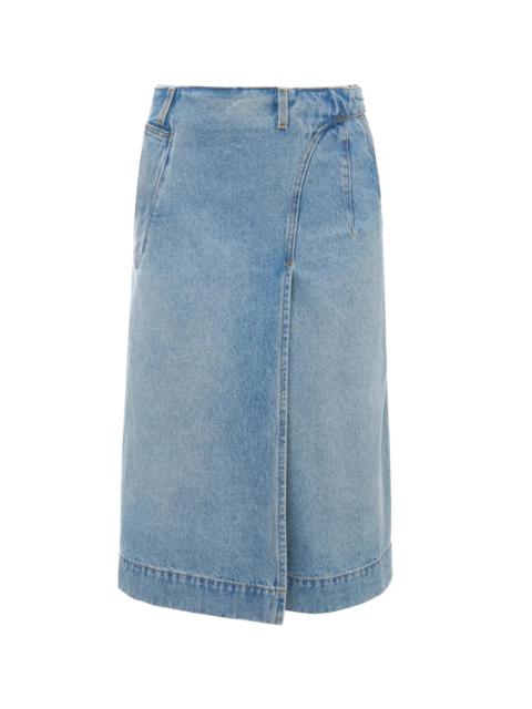 Victoria Beckham DENIM WRAP DETAIL SKIRT