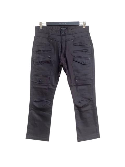 Other Designers Von Dutch Coated Wax Cargo Cropped Pants