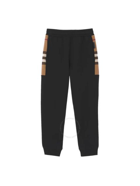 Burberry Stephan Check-Pattern Track Pants, Size X-Small