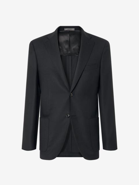 CORNELIANI Black pure wool hopsack jacket
