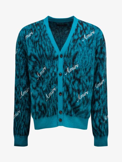 AMIRI Amiri Blue Mohair Cardigan