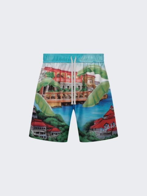 AMIRI Eden Rock Silk Short Multicolor