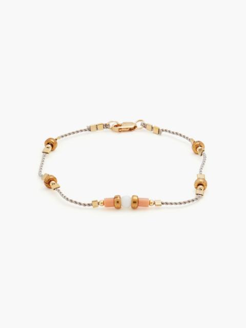 Zimmermann Burnished gold-tone, bead and cord bracelet