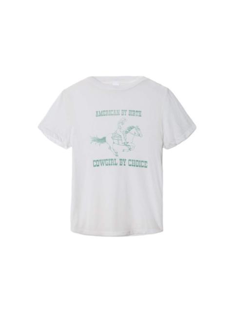 slogan-print T-shirt