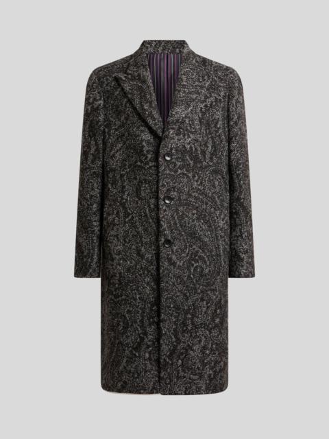 Etro WOOL-BLEND JACQUARD COAT