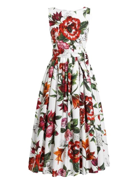 Dolce & Gabbana floral-print midi dress