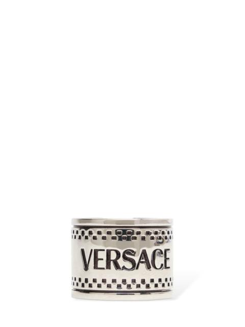 Metal logo ring