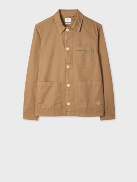 Paul Smith Tan Cotton-Twill 'Stitch Stripe' Work Jacket