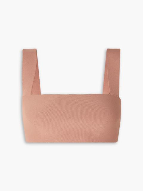 Victoria Beckham Cropped stretch-knit top